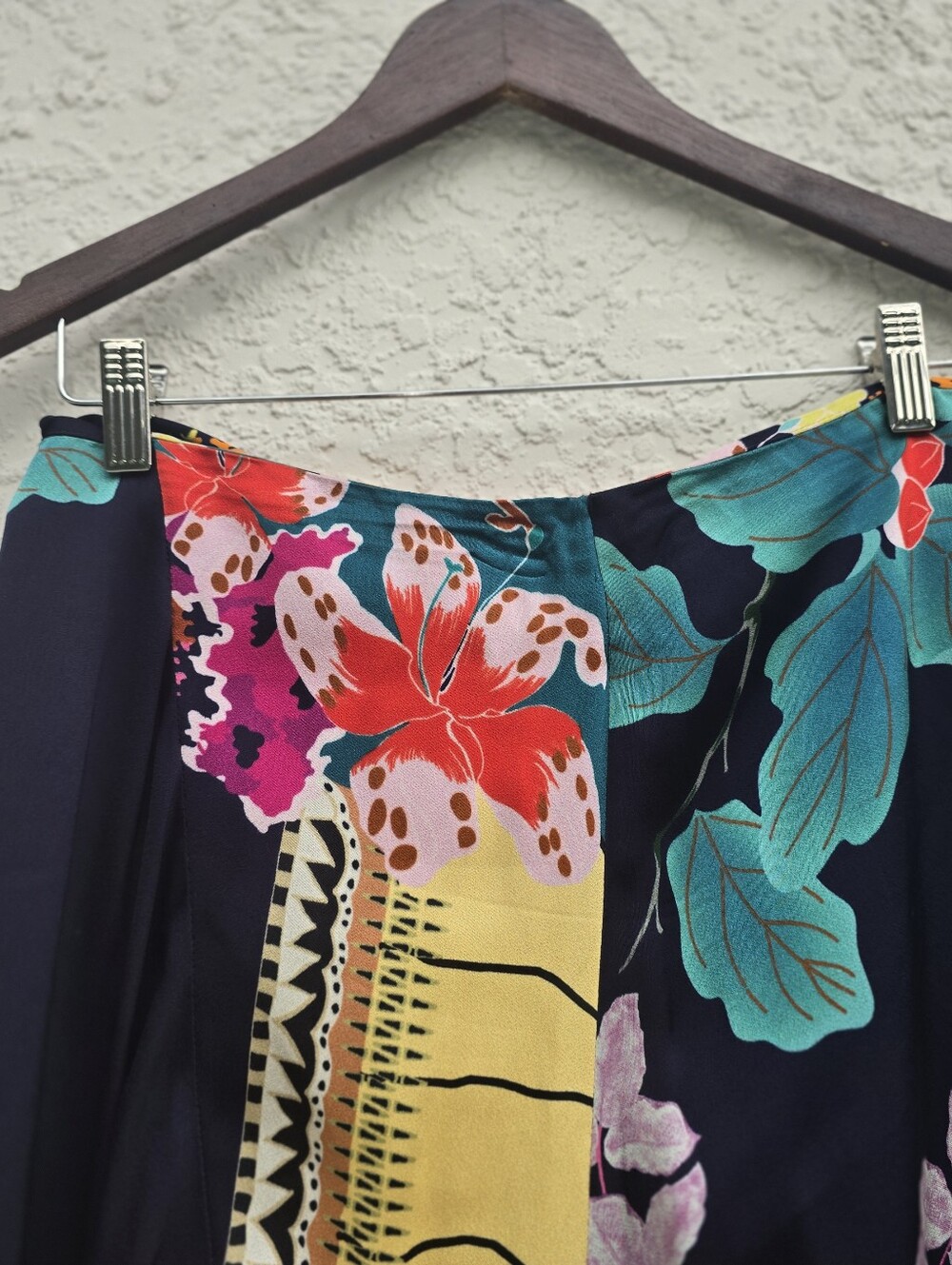 ETRO Italy Floral Border Print Maxi Skirt | Viscose Boho Resortwear IT 44 US 8 - Picture 10 of 13